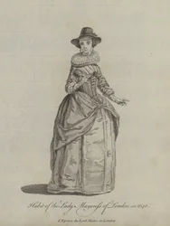 Habit of the Lady Mayoress of London in 1640